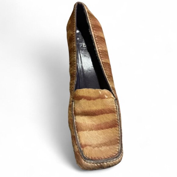 Vintage Fendi Ponyhair Square Toe Block Heels - Picture 6 of 8